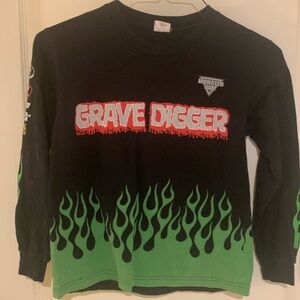 Monster Jam Grave Digger shirt YS